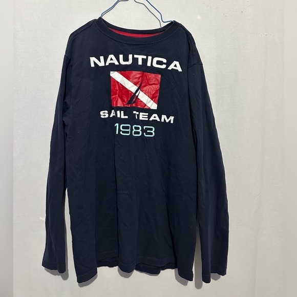 Vintage Nautica Sail Team 1983 Long Sleeve Shirt Large - Picture 1 of 3
